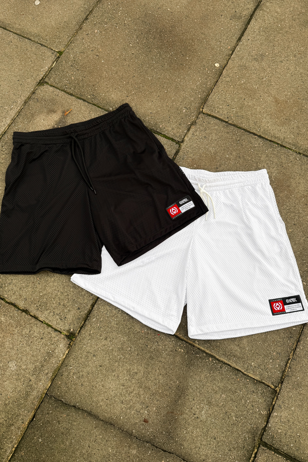 WHITE BASKETBALL SHORTS