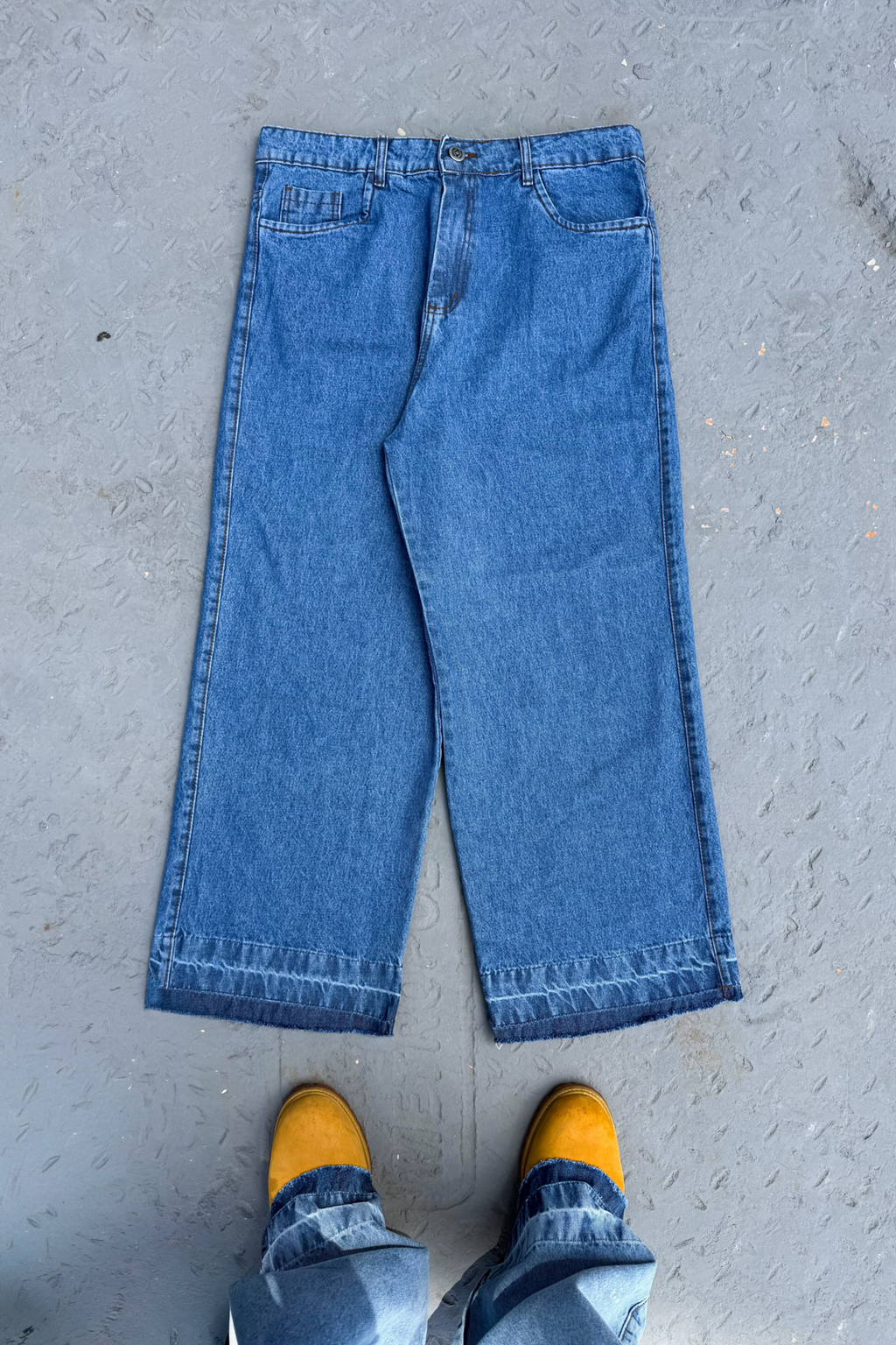 PANTS WASHED DENIM