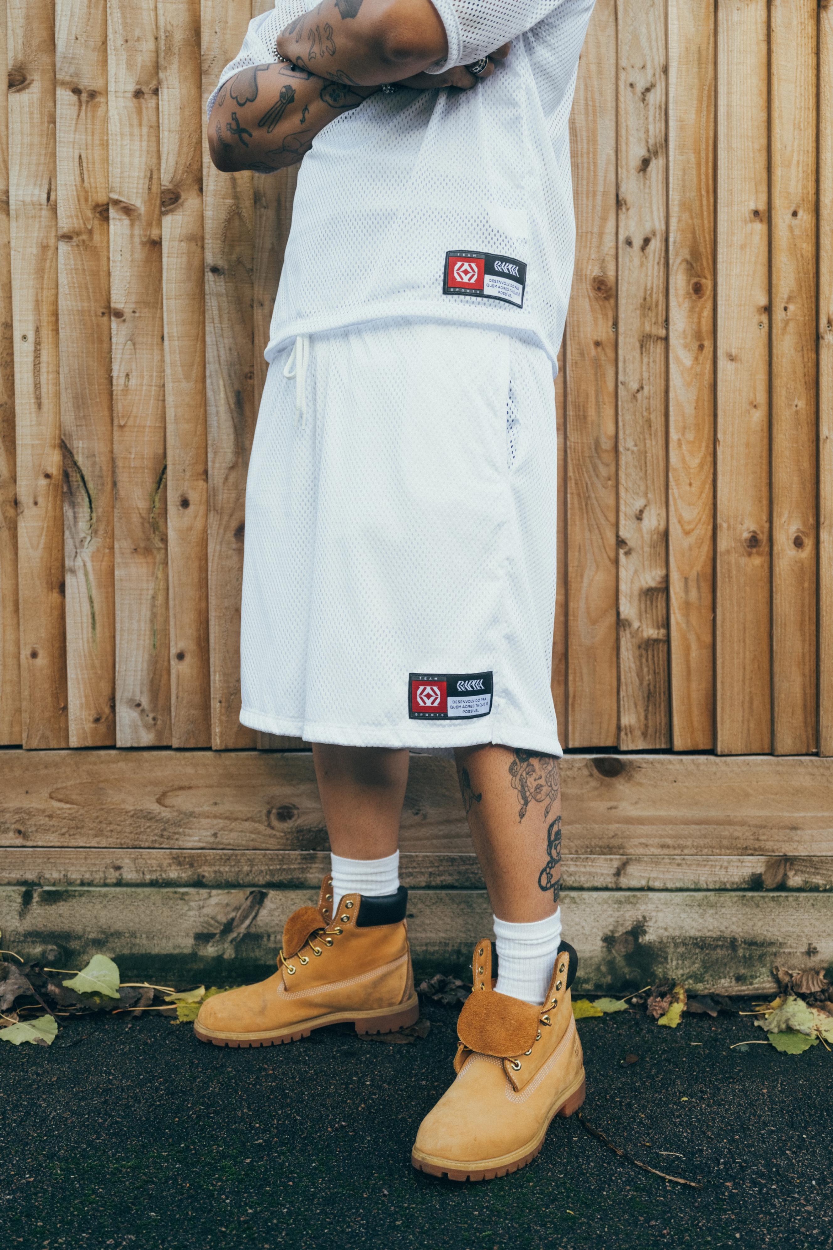 WHITE BASKETBALL SHORTS