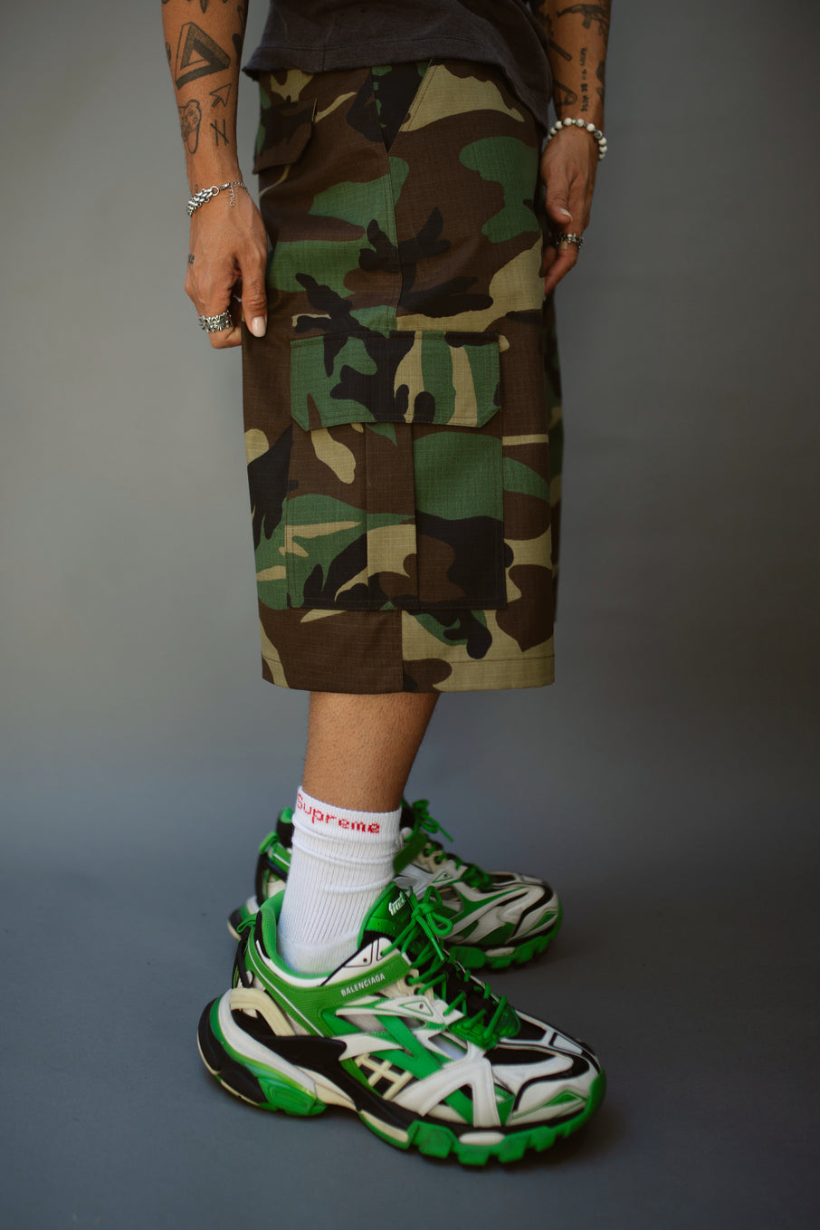 CAMO CARGO SHORTS