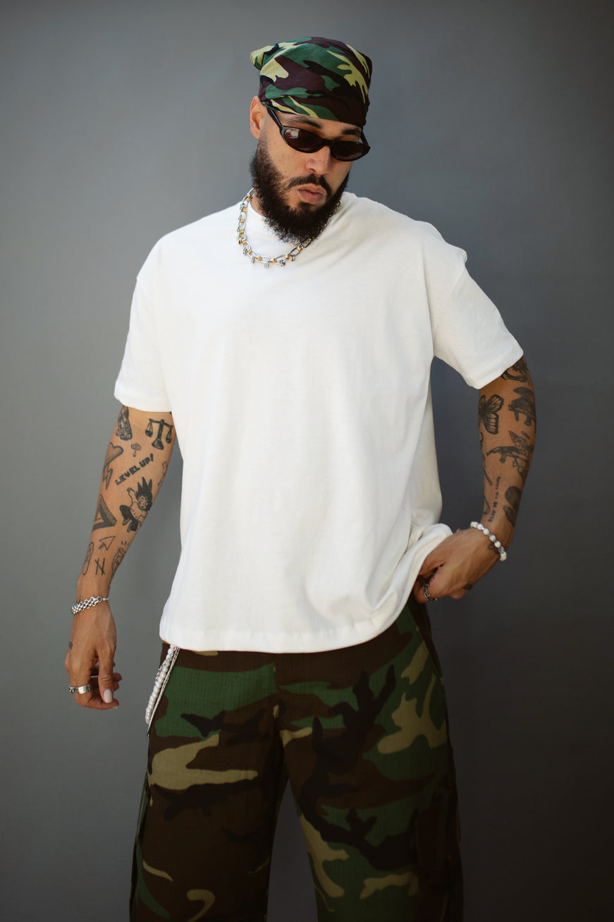OFF WHITE BOXY TEE