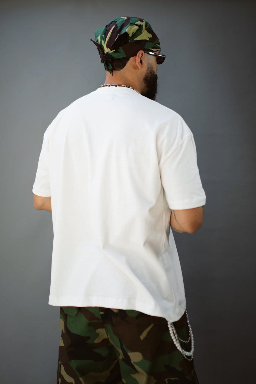 OFF WHITE BOXY TEE